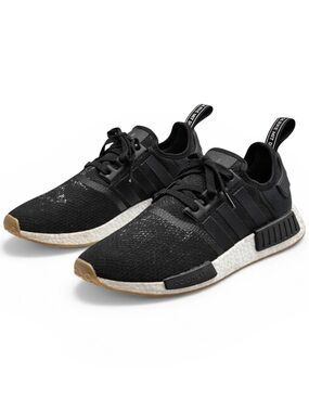 Adidas NMD R1 Black Gum Sole Boost Sneakers Men’s Size 12
